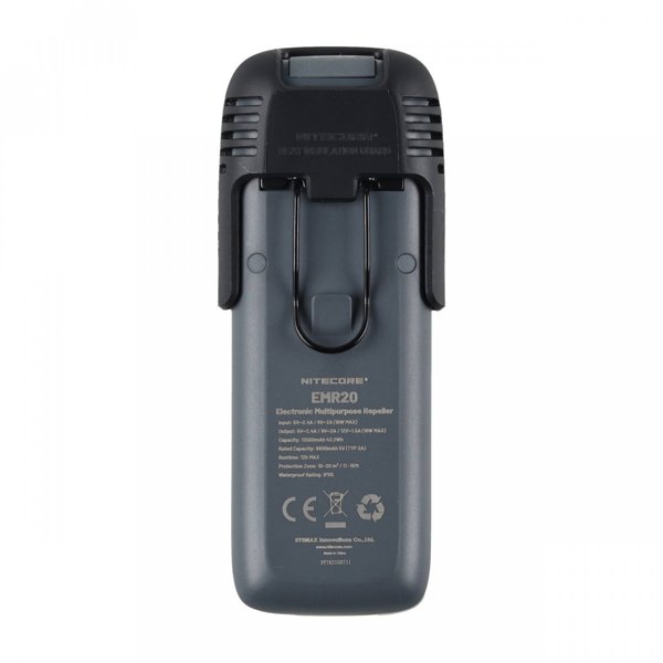 Nitecore EMR20 Φορητή Συσκευή Απώθησης Κουνουπιών 2 σε 1, Επαναφορτιζόμενη, Μαύρη