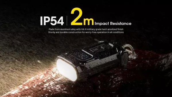 Nitecore TINI3 Επαναφορτιζόμενος Φακός Μπρελόκ 600 Lumens Γκρι