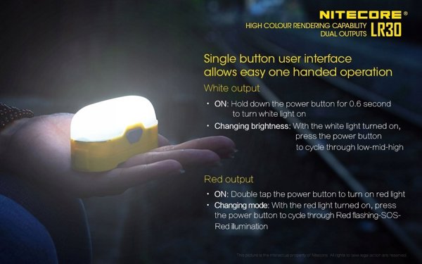Nitecore Nitecore Lampka kempingowa LR30 zielona 205lm