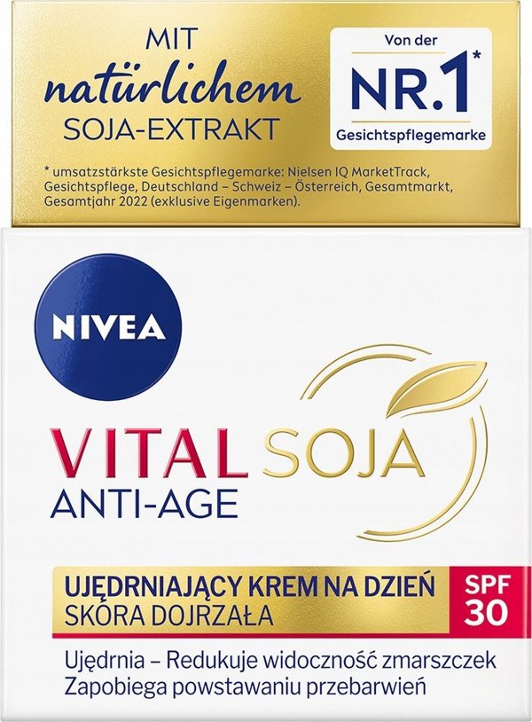 Nivea Vital Soja Anti-Age Συσφιγκτική Κρέμα Ημέρας για Ώριμη Επιδερμίδα με SPF 30, 50ml