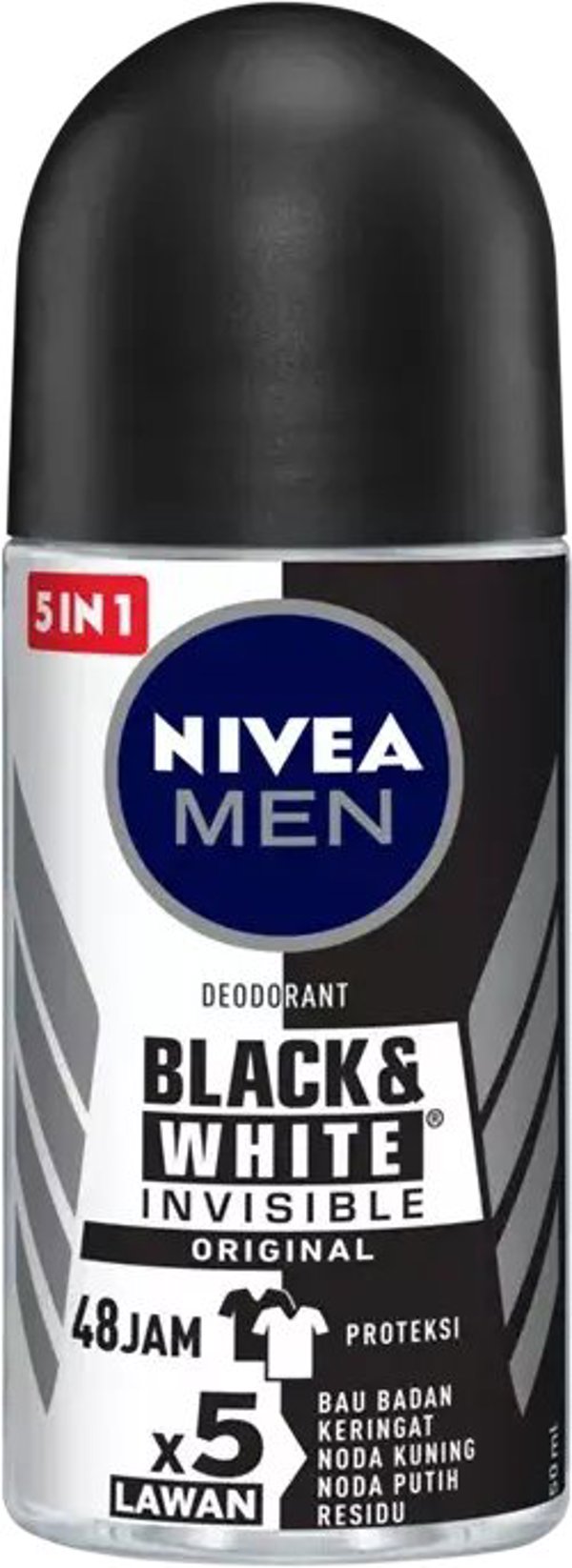 NIVEA MEN Αντιιδρωτικό αποσμητικό σε ραβδί Black & White Invisible Original 50 ml