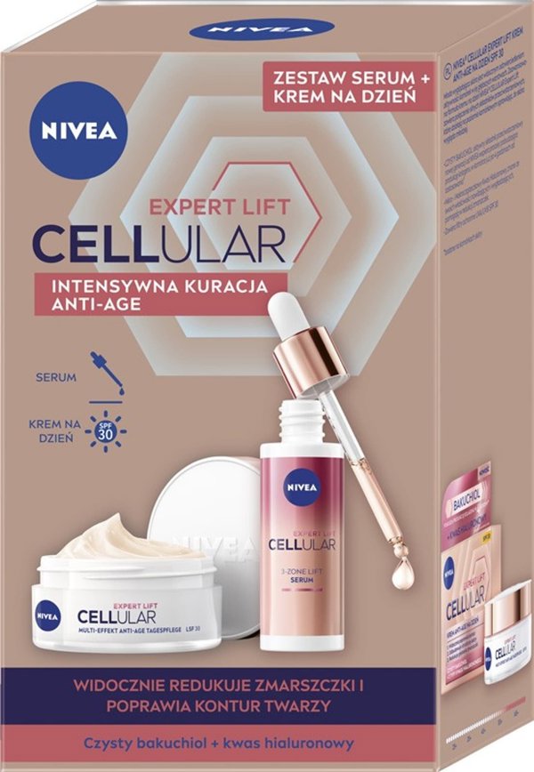 Nivea Σετ Duo Expert Lift Κρέμα ημέρας + ορός