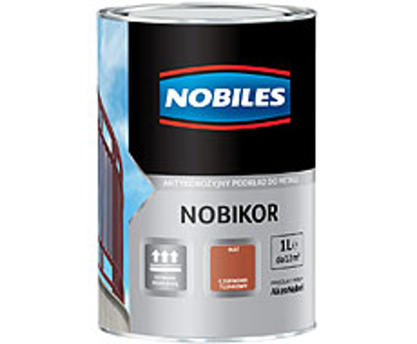 Nobiles Nobikor A φθαλο-based αστάρι για μέταλλο κόκκινο οξειδωμένο 1L