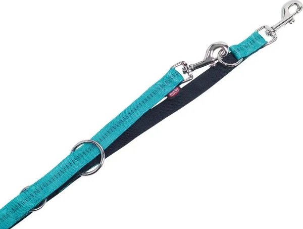 Nobby Soft Grip Οδηγός Σκύλου Reg Leash M-L, Νάιλον, Τυρκουάζ, 20mm/200cm
