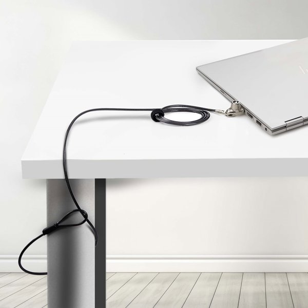 StarTech Κλειδαριά Ασφαλείας Noble Wedge για Laptop, 1.5m, Ασημί