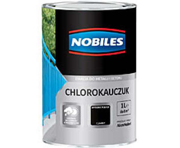Nobiles Emalia Chlorokauczuk czerwony tlenkowy 1L