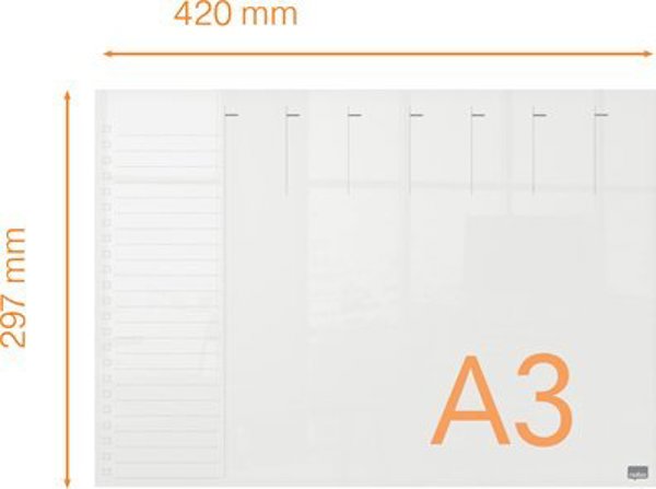 Nobo Ακρυλικό Εβδομαδιαίο Πλάνο Γραφείου, A3, 297x420mm - 1915615