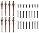 Noctua NA-IS1-12 Sx2 Σετ Πλαισίων Spacer για Ανεμιστήρες 120mm, Καφέ, 2 Τεμάχια