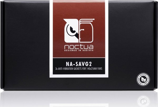 Noctua NA-SAVG2 Αντικραδασμικές Φλάντζες για Ανεμιστήρες 140mm, Καφέ, 3 Τεμάχια