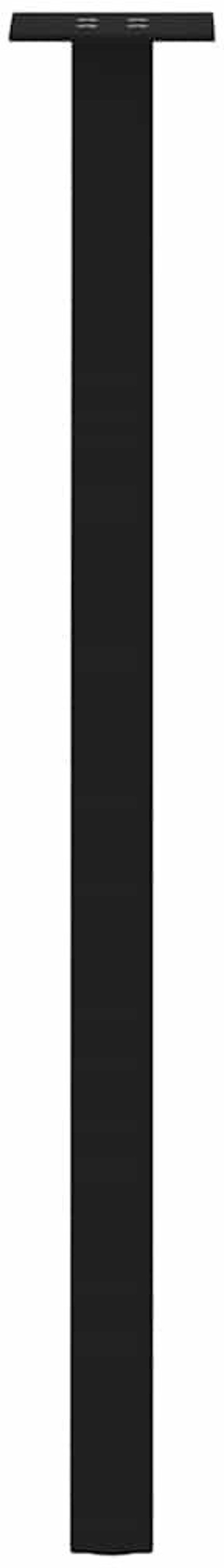 Nogi do stolika kawowego, 4 szt., czarne, 72 cm, stal