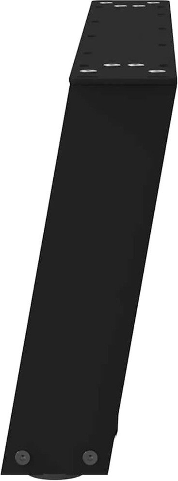 vidaXL Πόδια για Τραπεζάκι Σαλονιού, 2 Τεμάχια, Μαύρα, 60x(30-31) cm, από Ατσάλι