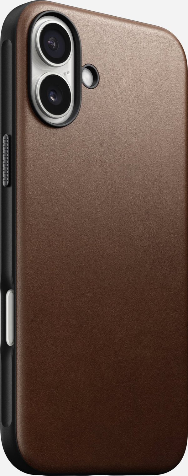 Nomad Modern Leather Case για iPhone 16 Plus - Καφέ Δερμάτινη Θήκη