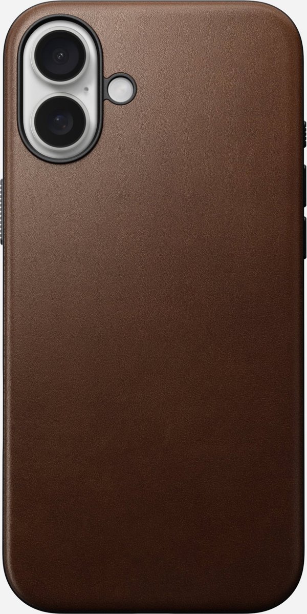 Nomad Modern Leather Case για iPhone 16 Plus - Καφέ Δερμάτινη Θήκη