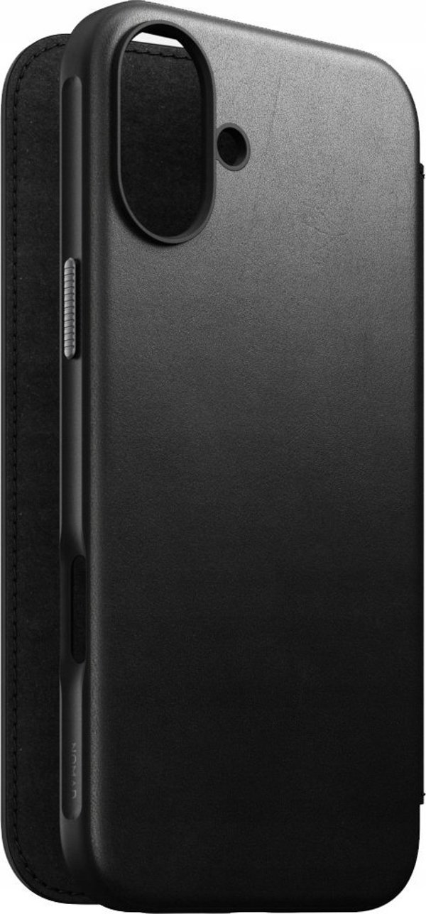 Nomad Modern Leather Folio Θήκη για iPhone 16 Plus - Μαύρο