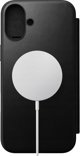 Nomad Modern Leather Folio Θήκη για iPhone 16 Plus - Μαύρο