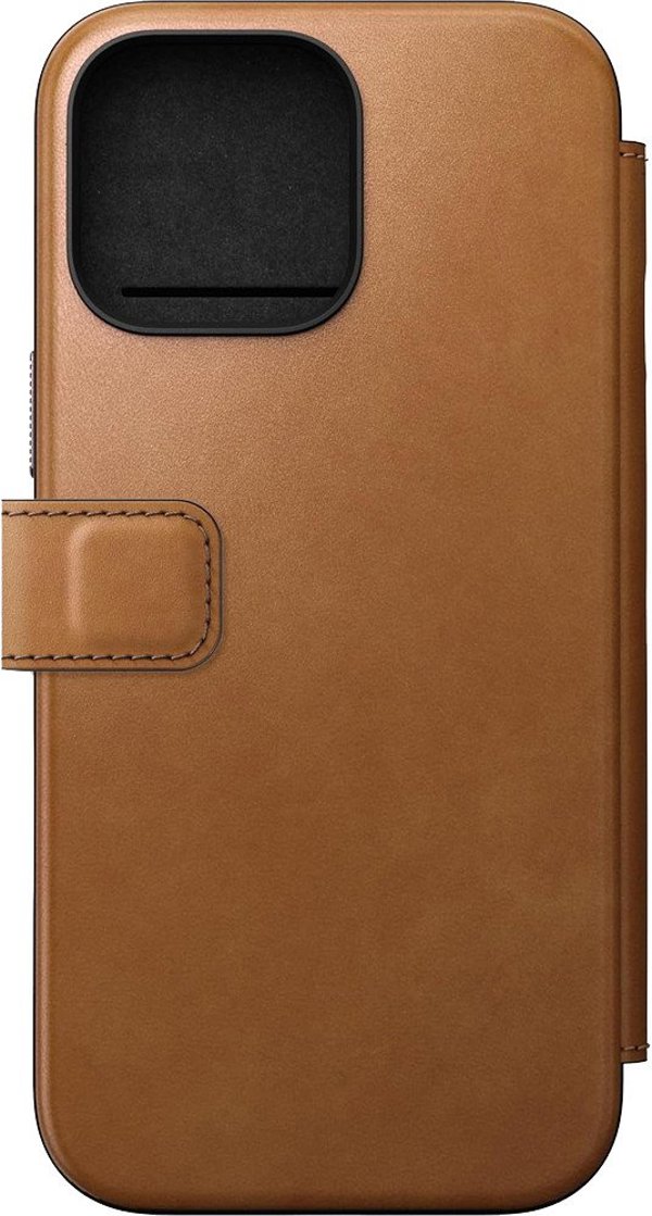 Nomad Modern Leather Folio Θήκη για iPhone 16 Pro - English Tan
