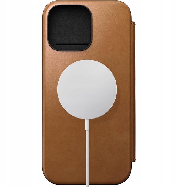 Nomad Modern Leather Folio Θήκη για iPhone 16 Pro - English Tan
