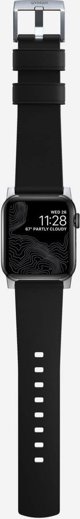 Nomad Nomad Active Strap Pro Black, silver - AW 44/42 mm