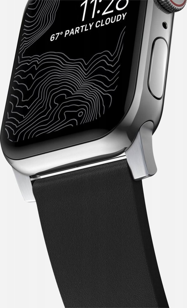 Nomad Nomad Active Strap Pro Black, silver - AW 44/42 mm