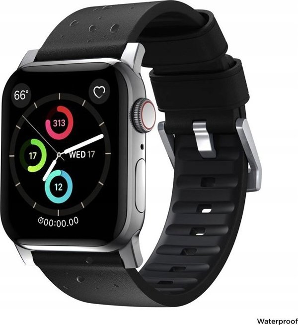 Nomad Nomad Active Strap Pro Black, silver - AW 44/42 mm