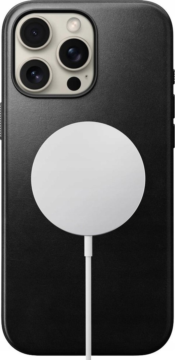 Nomad Nomad Modern Leather case, black - iPhone 16