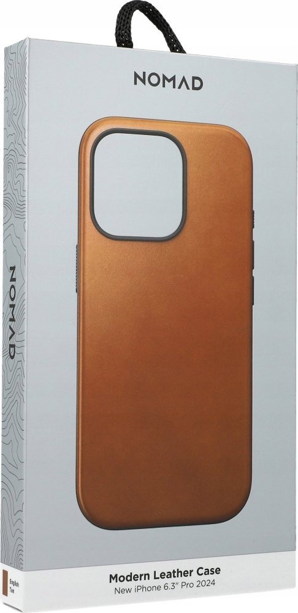Nomad Nomad Modern Leather case, english Tan-C - iPhone 16 Pro