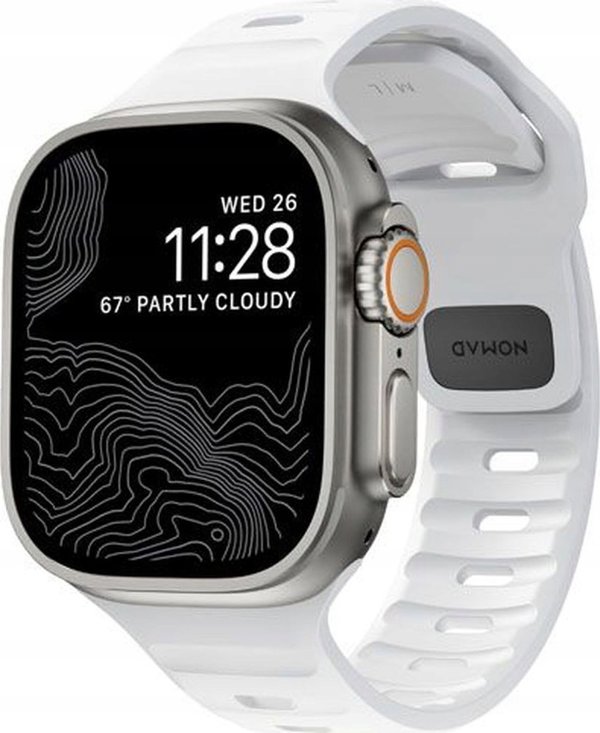 Nomad Nomad Sport Strap M/L, white - Apple Watch Ultra 2/1 (49mm) 9/8/7 (45mm)/6/SE/5/4 (44mm)/3/2/1(42mm)
