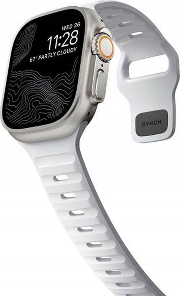 Nomad Nomad Sport Strap M/L, white - Apple Watch Ultra 2/1 (49mm) 9/8/7 (45mm)/6/SE/5/4 (44mm)/3/2/1(42mm)