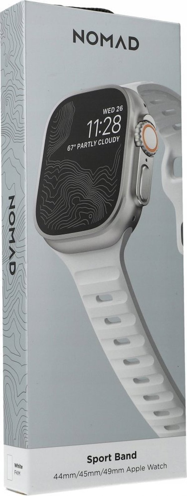 Nomad Nomad Sport Strap M/L, white - Apple Watch Ultra 2/1 (49mm) 9/8/7 (45mm)/6/SE/5/4 (44mm)/3/2/1(42mm)