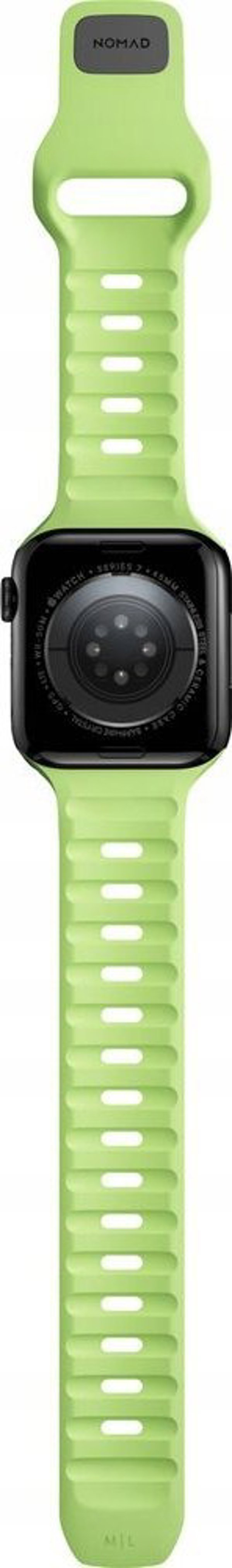 Nomad Sport Strap Glow 2.0 για Apple Watch 41mm/40mm/38mm, Φωσφοριζέ Λουράκι Σιλικόνης