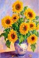 Norimpex Διαμαντοψηφίδες Ηλιοτρόπια, Σετ Diamond Painting 40x30cm