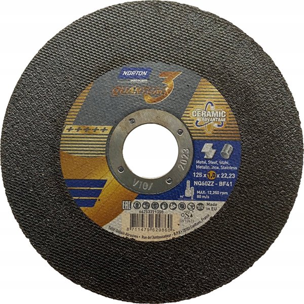 Norton NQ60ZZ-125x1.0x22.23-T41 NOR-Quantum 3