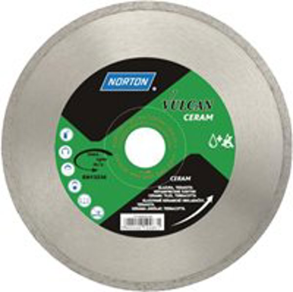 Norton Clipper Δίσκος διαμαντένιας συνεχούς κοπής VULCAN CERAM 230x22,2mm 70184625184