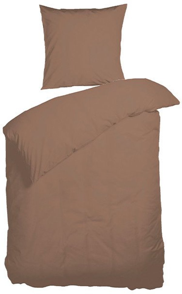 Nordisk Tekstil Σετ Σεντόνια NT Kelly GOTS Percale, Raw Umber, 140x220cm
