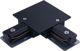 Nowodvorski Profile Recessed L-Connector Γωνιακός Σύνδεσμος L 90° Μαύρος
