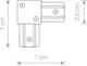 Nowodvorski Lacznik katowy L 90 moirwn gia rages Profile L-Connector mavro 9455
