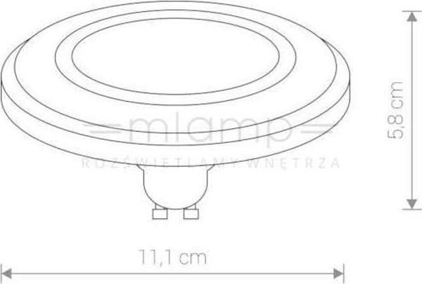 Λάμπα LED Nowodvorski Diffuser 9211 GU10 9W 4000K ES111 Μαύρη