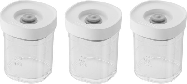 Zwilling Fresh & Save Cube Σετ 3 Πλαστικά Δοχεία Αποθήκευσης XS 120ml Γκρι - NPC Polska
