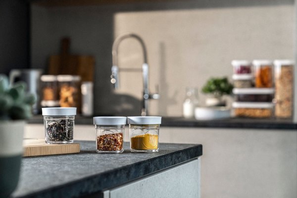 Zwilling Fresh & Save Cube Σετ 3 Πλαστικά Δοχεία Αποθήκευσης XS 120ml Γκρι - NPC Polska