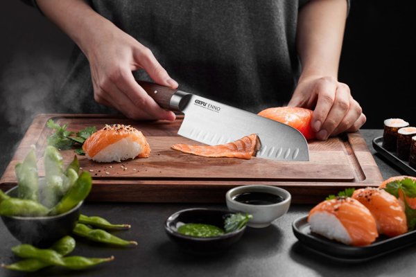 NPC Polska GEFU Μαχαίρι Santoku ENNO με αυλακώσεις 18 cm