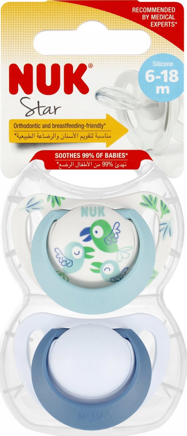 NUK SMOCZEK USP 2EL 6-18M STAR N/BIA10736726 1/6
