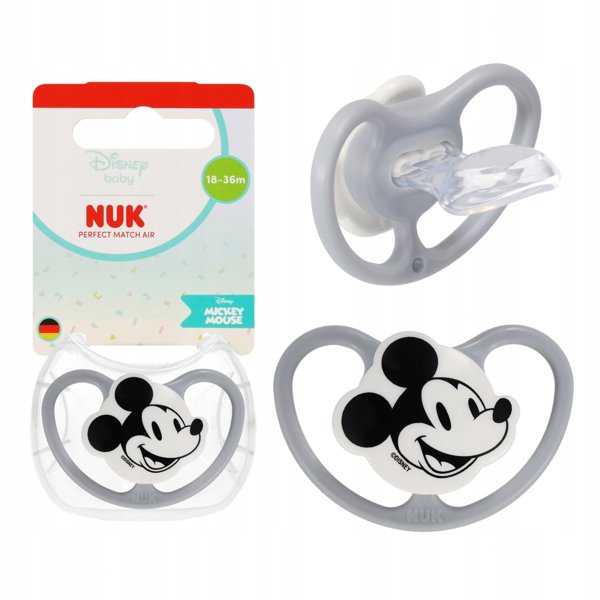 NUK Πιπίλα Σιλικόνης Space 3D Miki Pop, Μέγεθος 3 (18-36 Μηνών), 1 Τεμάχιο