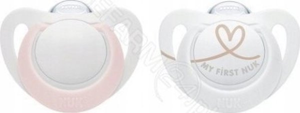 NUK Silikonowy smoczek STAR 0-6 2SZT 535448, 730713