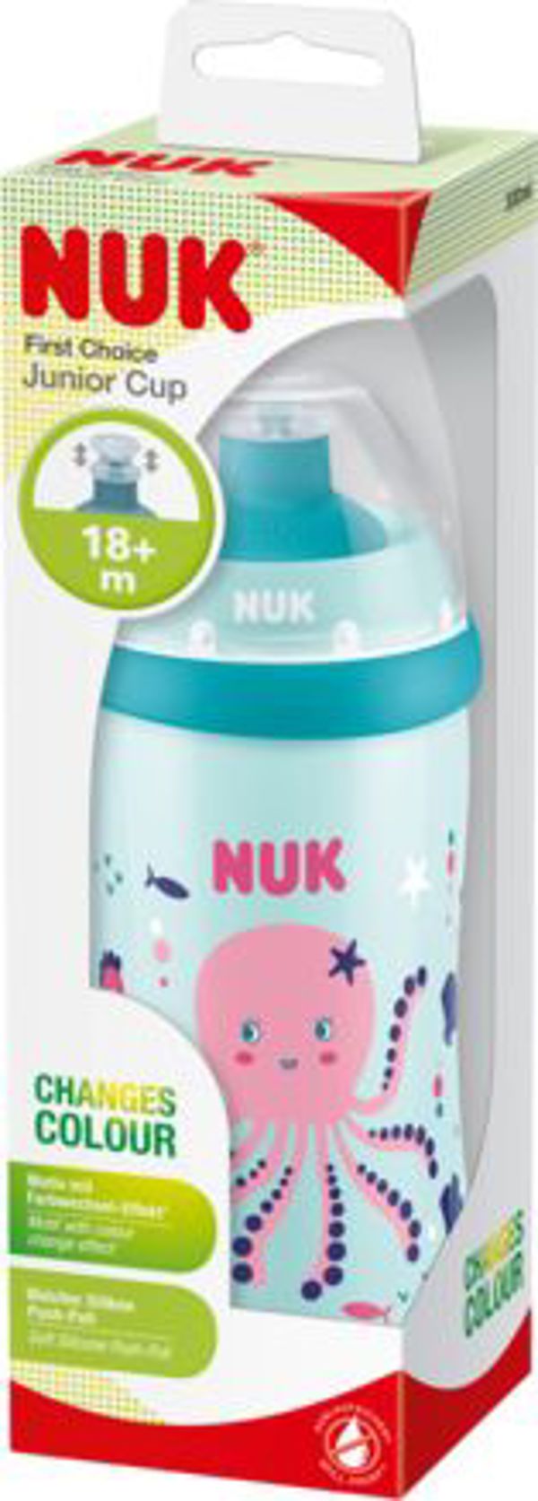 NUK Junior Cup 300 ml με αθλητικό στόμιο Οκτώποδας μπλε 255576 Nuk