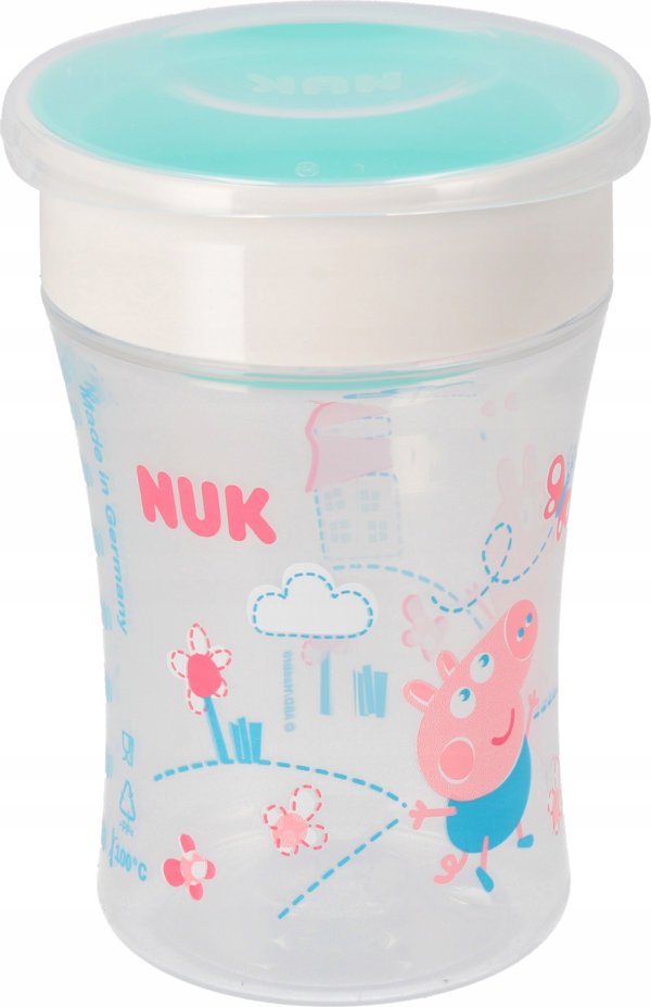 NUK Kubek do picia Peppa pig Magic Cup 230ml, turkusowy