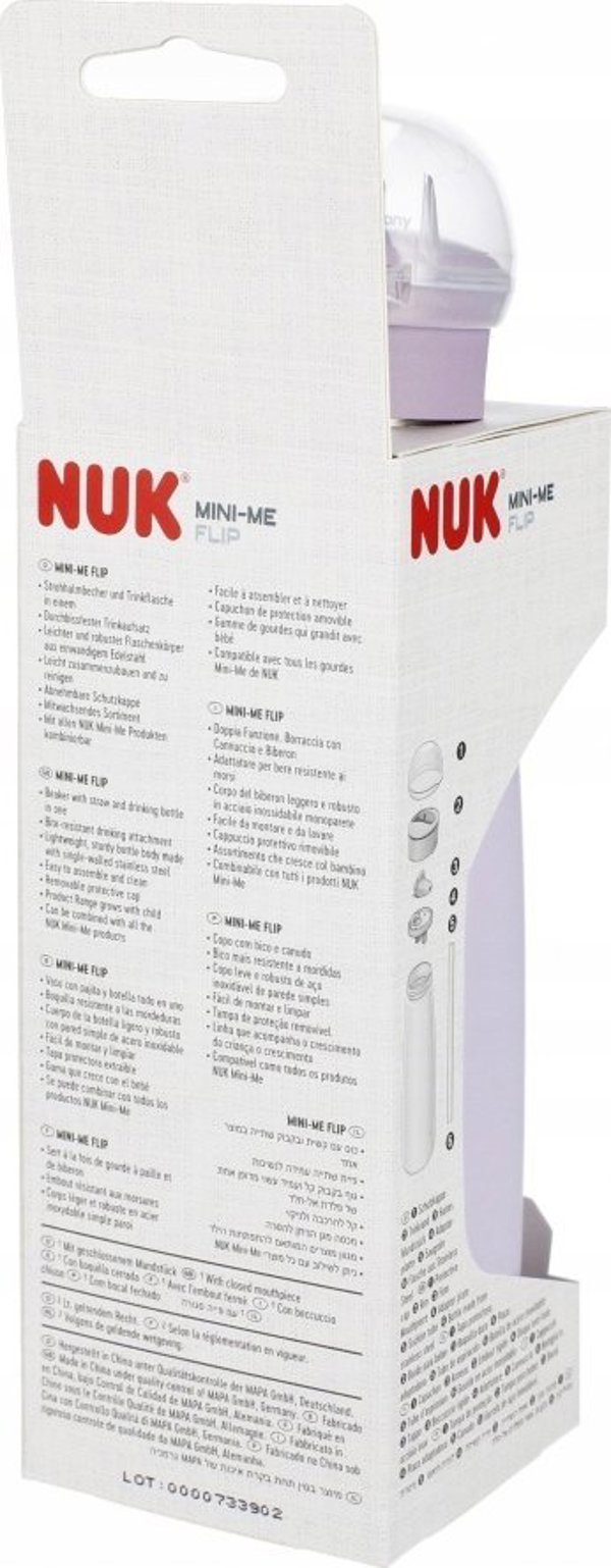 NUK NUK KUBEK 500ML MINI-ME  12M FIOLET 10255691 1/6