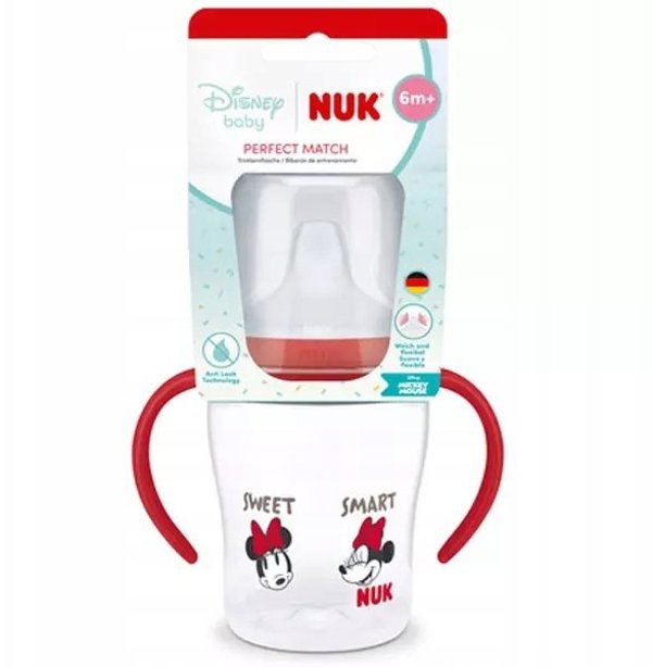 NUK BUTELKA 150ML Z UCHWY 6M MIKI CZE102153991/6