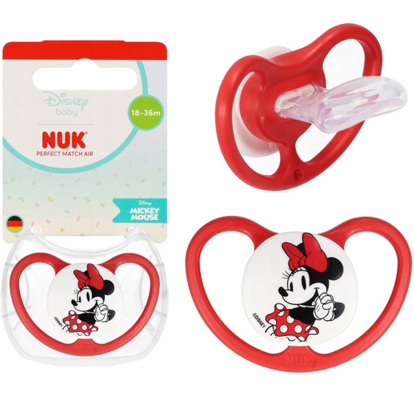 NUK Θηλή Πιπίλας Silicone 3AIR Mickey Mouse 101772421/6