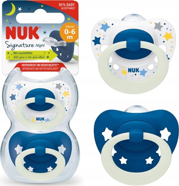 NUK NUK SMOCZEK USP 2EL 0-6M SIG NIGHT 10175270 1/6