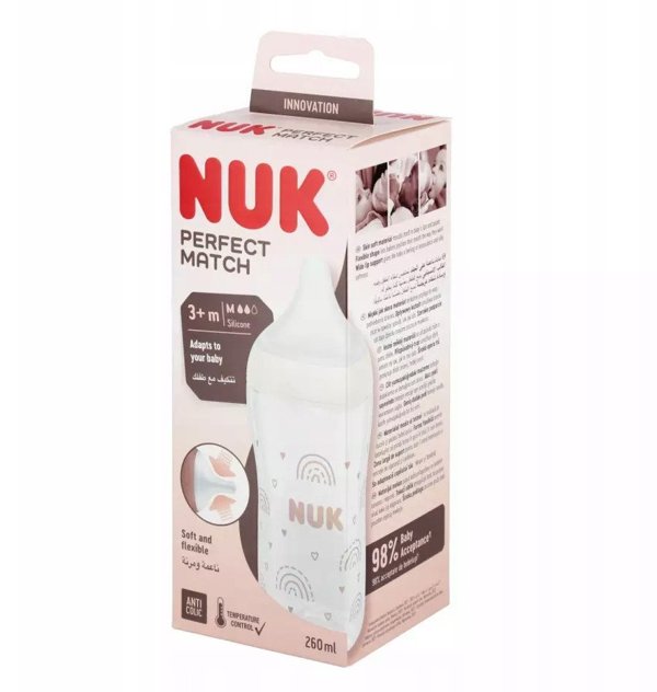 NUK BUTELKA PP 260ML SIL SM M PM 10742026 1/6